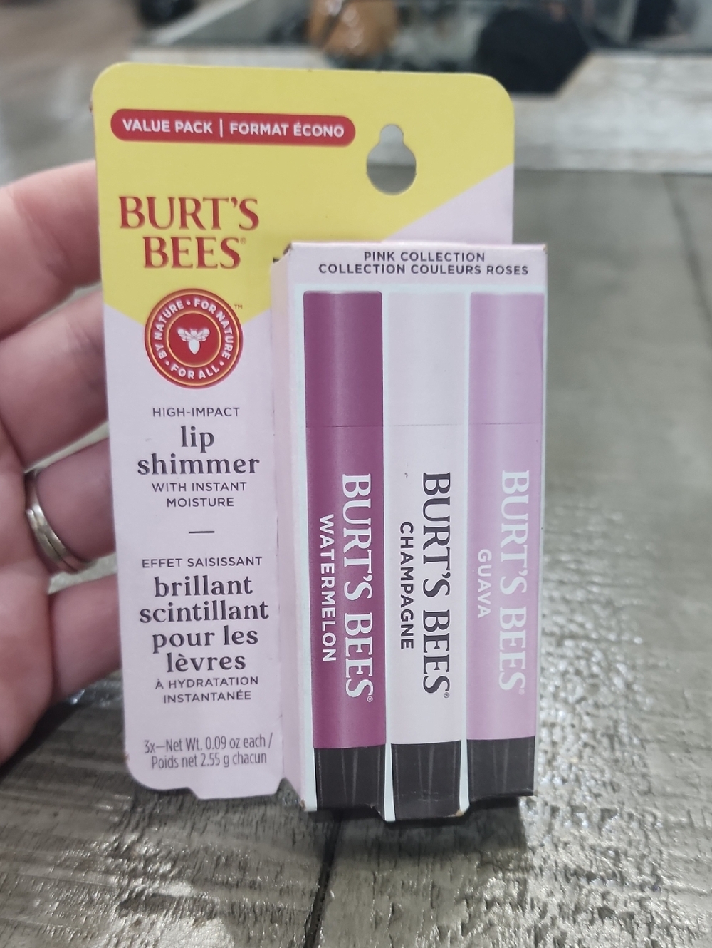 NWT Burt's Bees 3 Pack Lip Shimmer